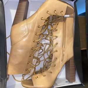 Open Toe Heel Boot.